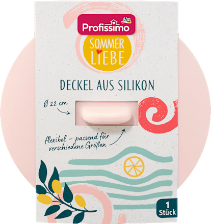 Abdeckung Schalen Silikon rosè Sommerliebe  Profissimo