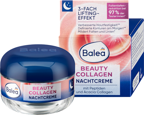 Nočný pleťový krém Beauty Collagen Balea