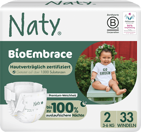 Windeln BioEmbrace Gr. 2 (3-6 kg) Naty