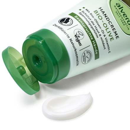 Krema za roke z bio oljčnim oljem in vitaminom E alverde NATURKOSMETIK