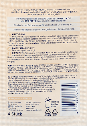 Lifting-Patches Face Stripes Elastic (2 Paar) Balea