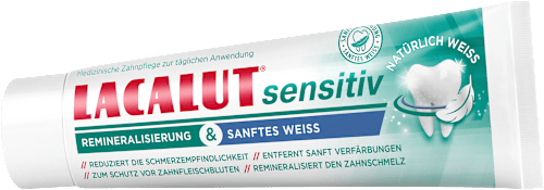 Zahnpasta sensitiv Remineralisierung & Sanftes Weiss Lacalut