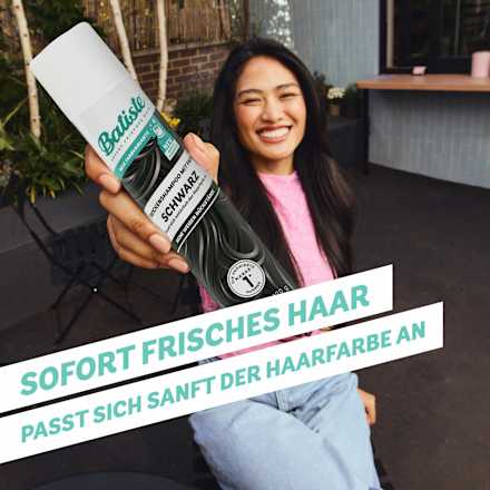 Trockenshampoo mit Farbe Schwarz Batiste
