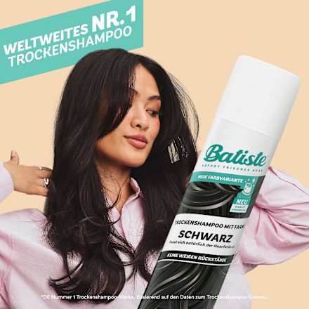 Trockenshampoo mit Farbe Schwarz Batiste