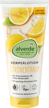 Körperlotion Zitronentraum alverde NATURKOSMETIK