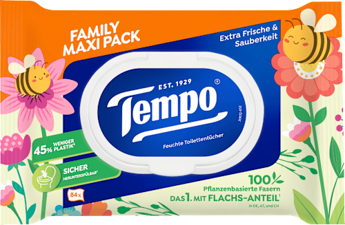Feuchtes Toilettenpapier Family Maxi Pack  Tempo