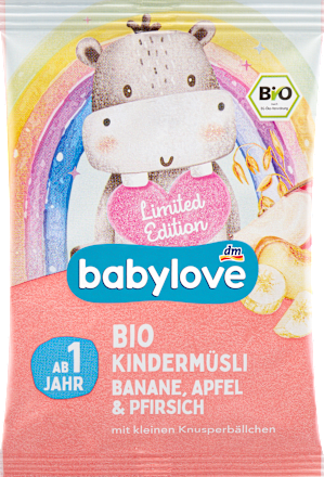 Mюсли за деца с банан, ябълка и праскова, 1+ годинка babylove