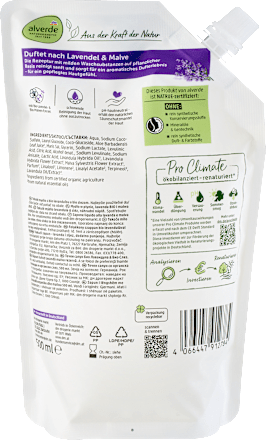 Flüssigseife Lavendel, Malve Nachfüllpack alverde NATURKOSMETIK