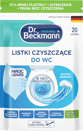 Listki czyszczące do WC Magic Leaves Ocean Breeze Dr. Beckmann