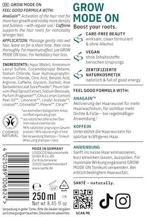 Shampoo Grow Mode On Santé naturally.