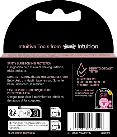Rasierklingen, Intuition Quattro WILKINSON SWORD