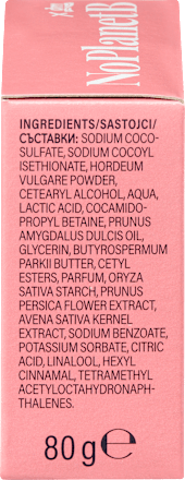 Твърд крем душ гел с цвят от праскова и овесено мляко No Planet B