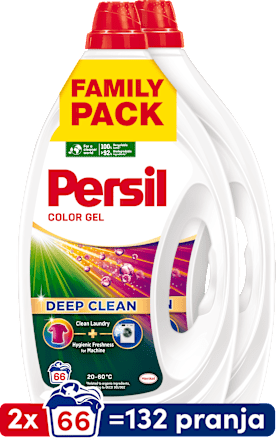 Deterdžent za pranje šarenog rublja Color Deep Clean, 2 x 2,97 l,  2 x 66 pranja Persil
