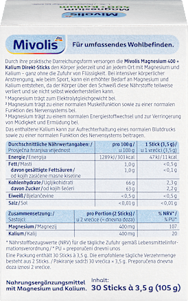 Hořčík 400 + Draslík Mivolis