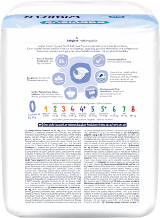 Pannolini premium taglia 0 newborn xs (fino a 3 kg) babylove