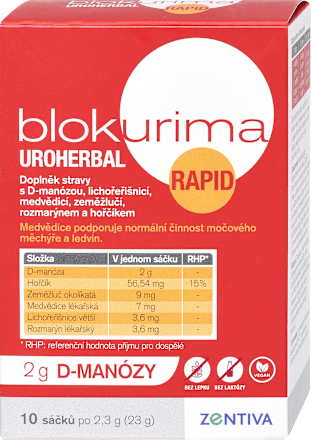 sáčky UROHERBAL RAPID 10x2,3g blokurima