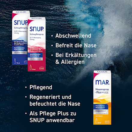 SNUP Schnupfenspray 0,1 %  Xylometazolinhydrochlorid Nasenspray, Lösung SNUP