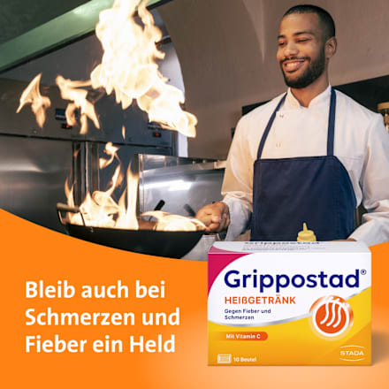 Grippostad Heißgetränk 600 mg/5 g Pulver zur Herstellung einer  Lösung zum Einnehmen, Beutel Grippostad