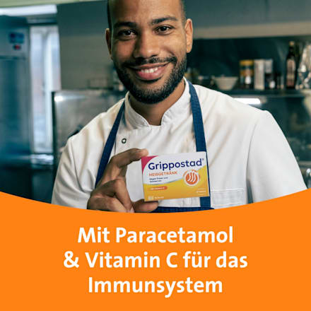 Grippostad Heißgetränk 600 mg/5 g Pulver zur Herstellung einer  Lösung zum Einnehmen, Beutel Grippostad