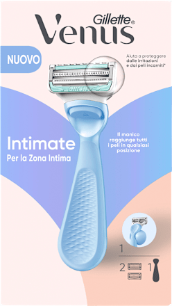 Rasoio Intimate con 2 testine di ricambio Gillette Venus