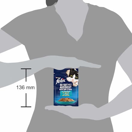 Nassfutter Katze mit Thunfisch in Gelee, So gut wie es aussieht, Adult Felix
