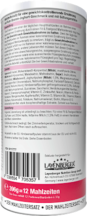 Diät Shake, Slim Shake rote Beeren & Joghurt Layenberger Fit+Feelgood