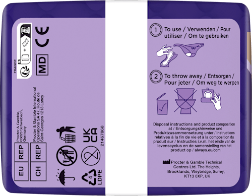 discreet Einlagen Inkontinez Maxi Comfort Vorteilspack (4x12 St) always