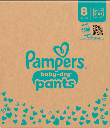 Baby Pants Gr. 8 Extra Large (17+ kg) Monatsbox Pampers baby-dry