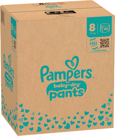 Baby Pants Baby Dry Gr. 8 Extra Large (17+ kg) Monatsbox Pampers
