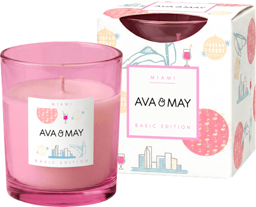 Duftkerze im Glas Miami AVA & MAY