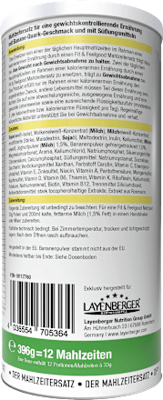 Diät Shake, Slim Shake Banane & Quark Layenberger Fit+Feelgood