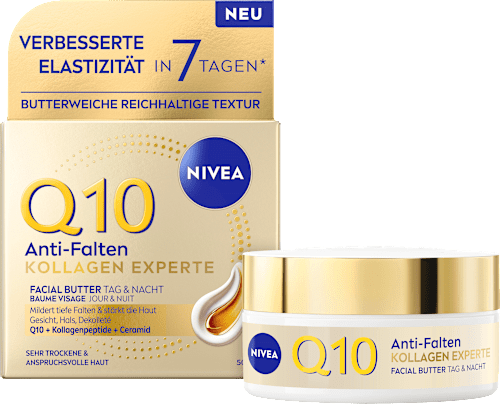 Gesichtscreme Q10 Anti-Falten Kollagen Experte Facial Butter Tag & Nacht  NIVEA