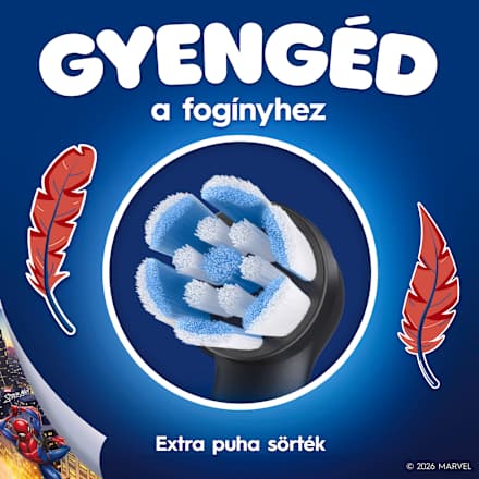 Pótfej iO elektromos fogkeféhez, Kids Spiderman Oral-B