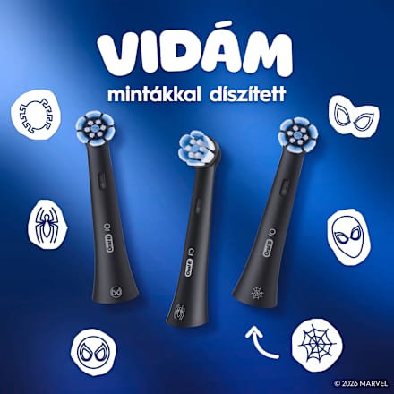 Pótfej iO elektromos fogkeféhez, Kids Spiderman Oral-B