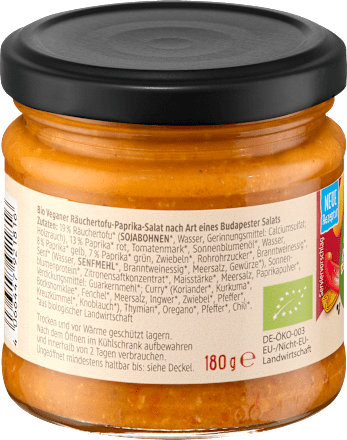 Insalata bio con tofu affumicato e peperoni dmBio