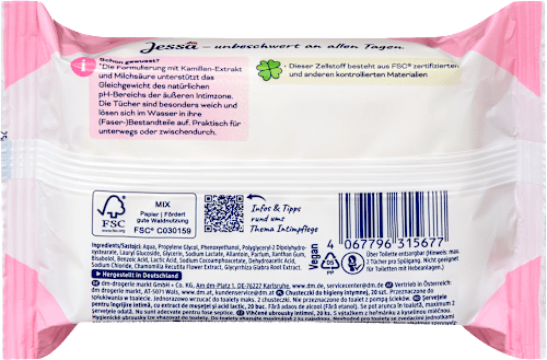 Maramice za intimnu njegu Jessa