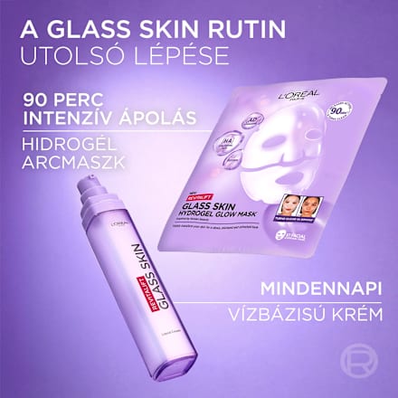 Vízbázisú krém Filler Glass Skin L'ORÉAL PARiS REVITALIFT