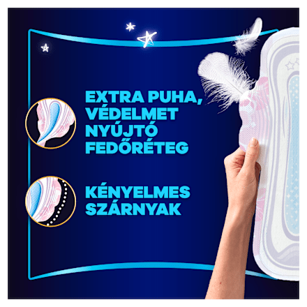 Egészségügyi betét Platinum, 4-es méret, secure night, Mega Pack always