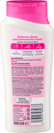 Shampoo per capelli splendenti al profumo di pesca Balea