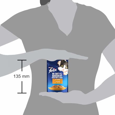 Nassfutter Katze mit Huhn, So gut wie es aussieht, Adult Felix