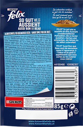 Nassfutter Katze mit Huhn, So gut wie es aussieht, Adult Felix