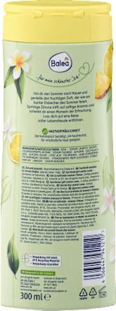 Tusfürdő, Lemon Lover, ananász és citrom illattal Balea