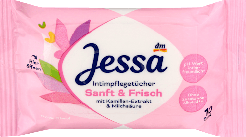 vlhčené ubrousky na intimní hygienu Jessa