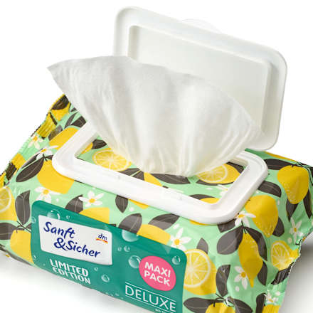 Vlhčený toaletný papier Deluxe Maxi Pack Sanft&Sicher