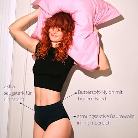 Periodenunterwäsche Slip Night schwarz, Gr. M dais