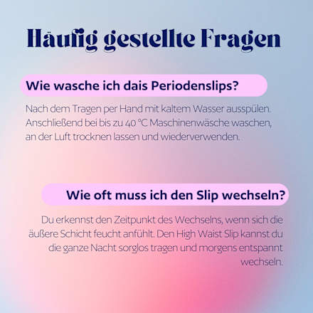 Periodenunterwäsche Slip Night schwarz, Gr. M dais