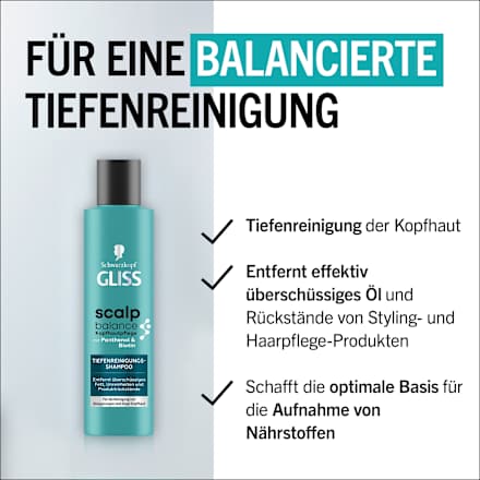 Shampoo scalp balance Tiefenreinigung Schwarzkopf GLISS
