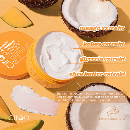 Körperbutter Mango & Coconut ciroa