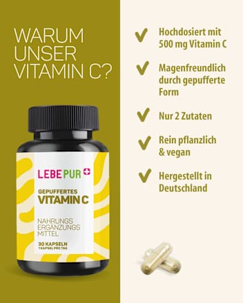 Kapseln Gepuffertes Vitamin C Lebepur