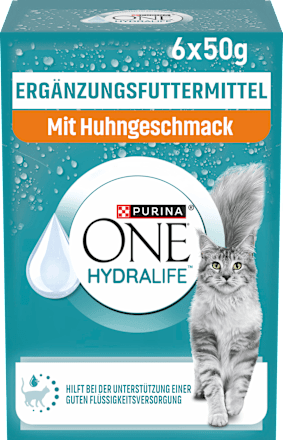Nassfutter Katze mit Huhn, hydralife Multipack (6x50 g) PURINA ONE